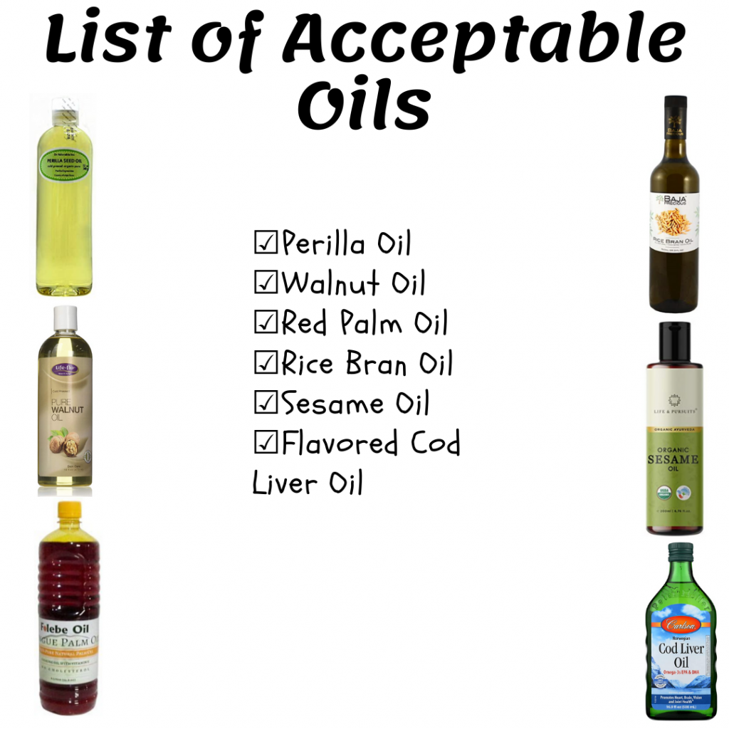 list of oils continued